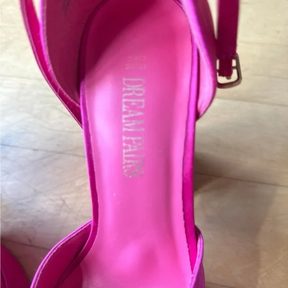 Inspired by Versace Fuchsia Platform Heels - Picture 6 of 6